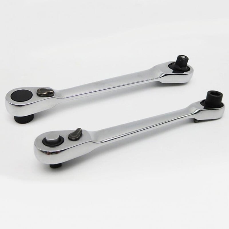 Mini 1/4 inch dublu capete rapid cheie cu clichet tijă șurubelniță instrument Bit Conține 1 x clichet mâner cheie piese pentru instrument