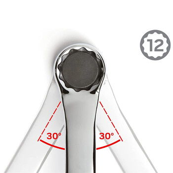 Σετ κλειδιών Offset Box End, 45# Carbon Steel Metric 45-Degree, HRC38-45 Μακριά κλειδιά διπλού δαχτυλιδιού κλειδιού με κυλιόμενη θήκη