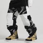GSOU SNOW Lyžiarske nohavice pre mužov a ženy Termo snowboardové overaly Outdoorové nohavice Nepremokavé športové lyžovanie Snehové nohavice
