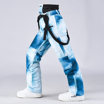 Férfi és női sínadrágok, Hónadrágok, Szélálló, Vízálló, Szuper meleg, Páros pánt, Szabadtéri sportok, Snow Mountain Costu