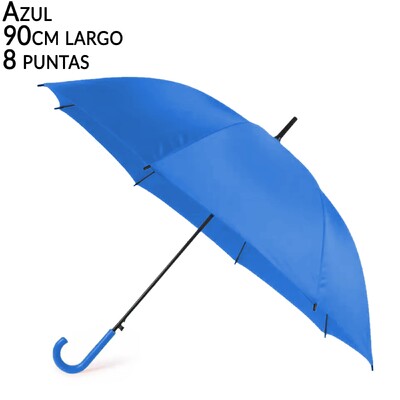 Dlhý dáždnik 92 cm, 16 hrotov, štýlový a moderný, viacfarebný a jednofarebný, ergonomická rukoväť, hladká a ľahko prenosná, obrátený hrot tyče pre veľmi robustnú oporu, jasné farby a výrazná kovová kostra.