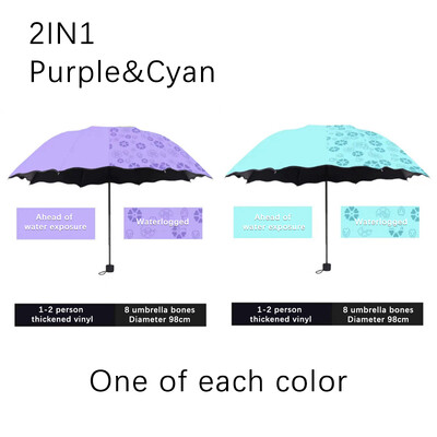 Moodne Rainbow vihmavari, kolme volditav vihmavari, pika käepidemega automaatne tuulekindel kokkupandav sirge vihmavari