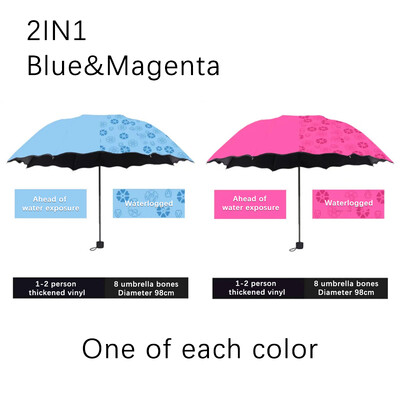 Moodne Rainbow vihmavari, kolme volditav vihmavari, pika käepidemega automaatne tuulekindel kokkupandav sirge vihmavari