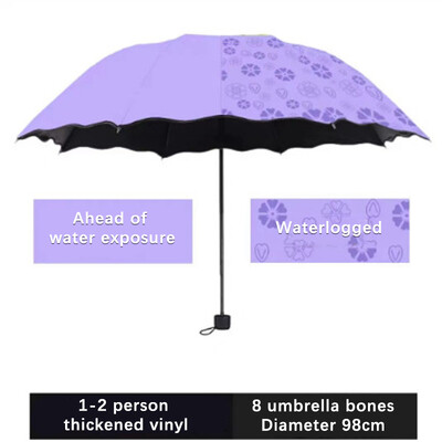 Moodne Rainbow vihmavari, kolme volditav vihmavari, pika käepidemega automaatne tuulekindel kokkupandav sirge vihmavari