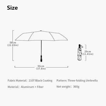 7 Χρώματα Αυτόματη Ομπρέλα Βροχή Γυναικεία Τριπτυσσόμενη Ομπρέλα Αντιανεμική Άνδρας Ηλιόλουστη και Βροχερή Ομπρέλα Αλλαγή χρώματος λόγω UV