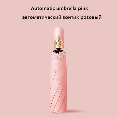 Umbrelă automată de ploaie, 7 culori, pentru femei, umbrelă pliabilă în trei, rezistentă la vânt, pentru bărbați, umbrelă însorită și ploioasă, schimbă culoarea datorită UV