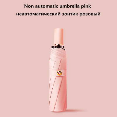 Umbrelă automată de ploaie, 7 culori, pentru femei, umbrelă pliabilă în trei, rezistentă la vânt, pentru bărbați, umbrelă însorită și ploioasă, schimbă culoarea datorită UV