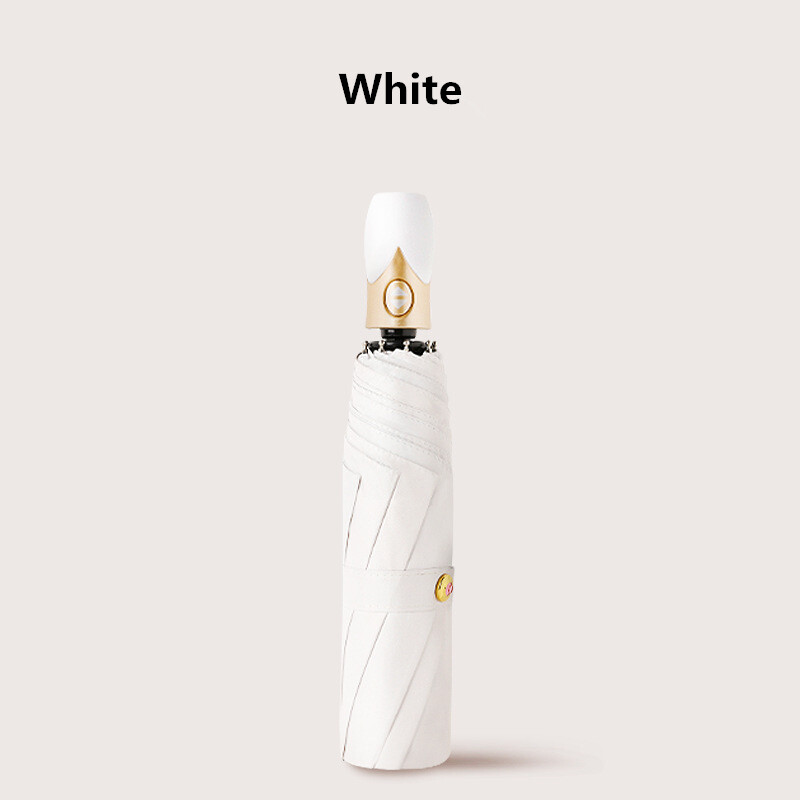 Umbrelă automată de ploaie, 7 culori, pentru femei, umbrelă pliabilă în trei, rezistentă la vânt, pentru bărbați, umbrelă însorită și ploioasă, schimbă culoarea datorită UV