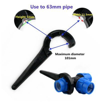 20/25/32/40/50/63 mm PE toru Kiirühendavad liitmikud Mutrivõti PVC toru klapi lukustusmutter Spetsiaalne mutrivõti niisutustorude remonditööriist