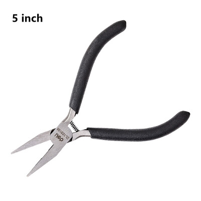 Deli 1Gb Mini knaibles Stiepļu griezējs Spīlējošs Stiepļu gofrēšanas rīks Kabeļu griezēji Gara deguna knaibles rotaslietu izgatavošanas instrumentiem