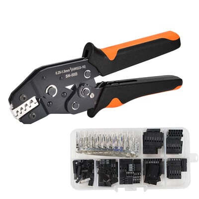 „DuPont“ gnybtų užspaudimo įrankiai SN-58B replių rinkinys XH2.54 SM kištuko spyruoklinis spaustukas, skirtas JST ZH1.5 2.0PH 2.5XH EH SM dėžutės jungčių rinkinys