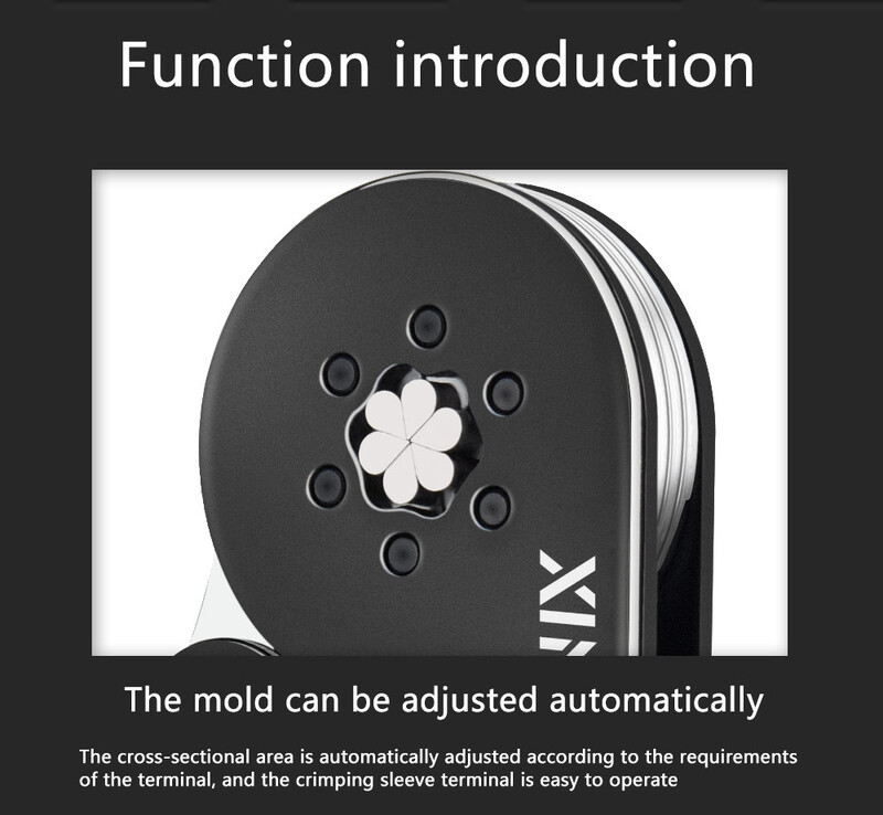Alat za stezanje ferula sa šesterokutnim žičanim terminalom, HSC8 10-6A samopodesiva kliješta za krimpanje, električarski alati za AWG 23-7