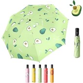 Umbrelă de călătorie pliabilă de vară Umbrelă portabilă ușoară Umbrele de soare și ploaie compacte Protecție UV pentru femei și bărbați