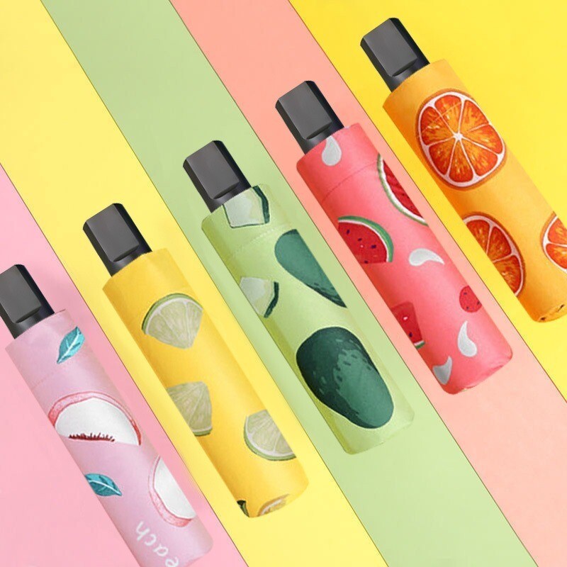 Umbrelă de călătorie pliabilă de vară Umbrelă portabilă ușoară Umbrele de soare și ploaie compacte Protecție UV pentru femei și bărbați