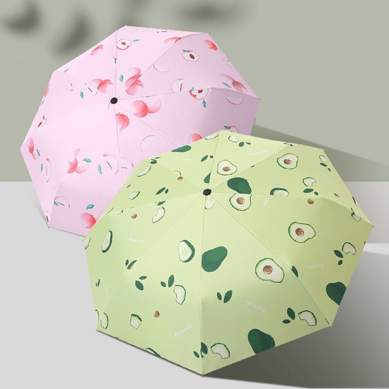 Umbrelă de călătorie pliabilă de vară Umbrelă portabilă ușoară Umbrele de soare și ploaie compacte Protecție UV pentru femei și bărbați