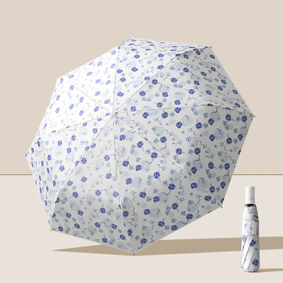 Vairumtirdzniecība pilnībā automātiskie sieviešu ziedu toņi, saules aizsargi, UV aizsardzība, salokāmi saulessargi