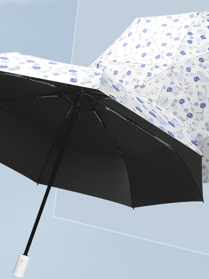 Vairumtirdzniecība pilnībā automātiskie sieviešu ziedu toņi, saules aizsargi, UV aizsardzība, salokāmi saulessargi