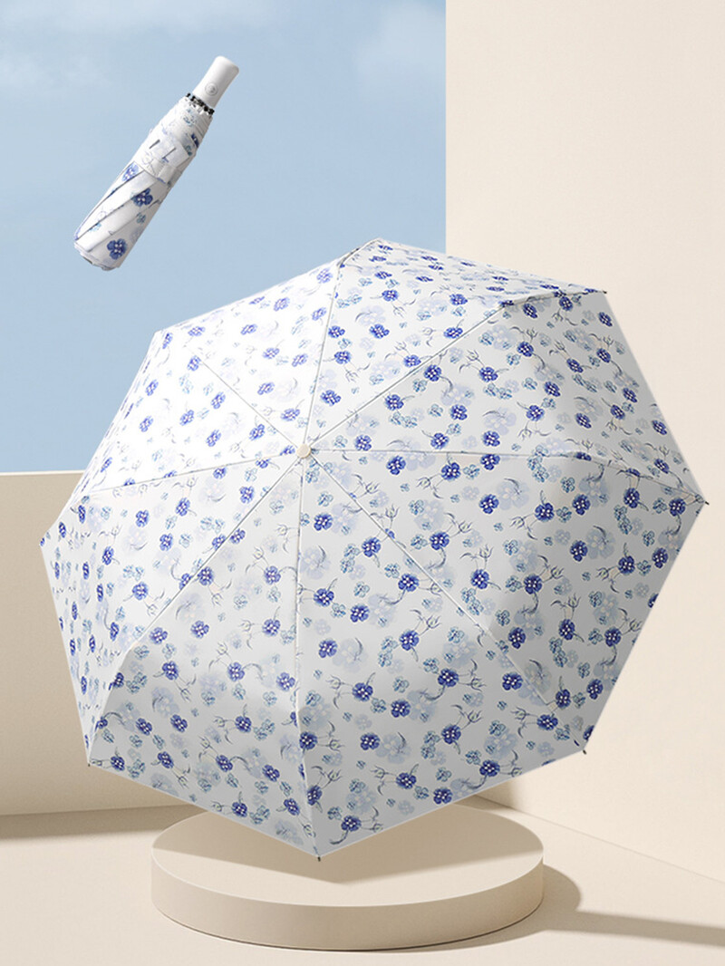 Vairumtirdzniecība pilnībā automātiskie sieviešu ziedu toņi, saules aizsargi, UV aizsardzība, salokāmi saulessargi