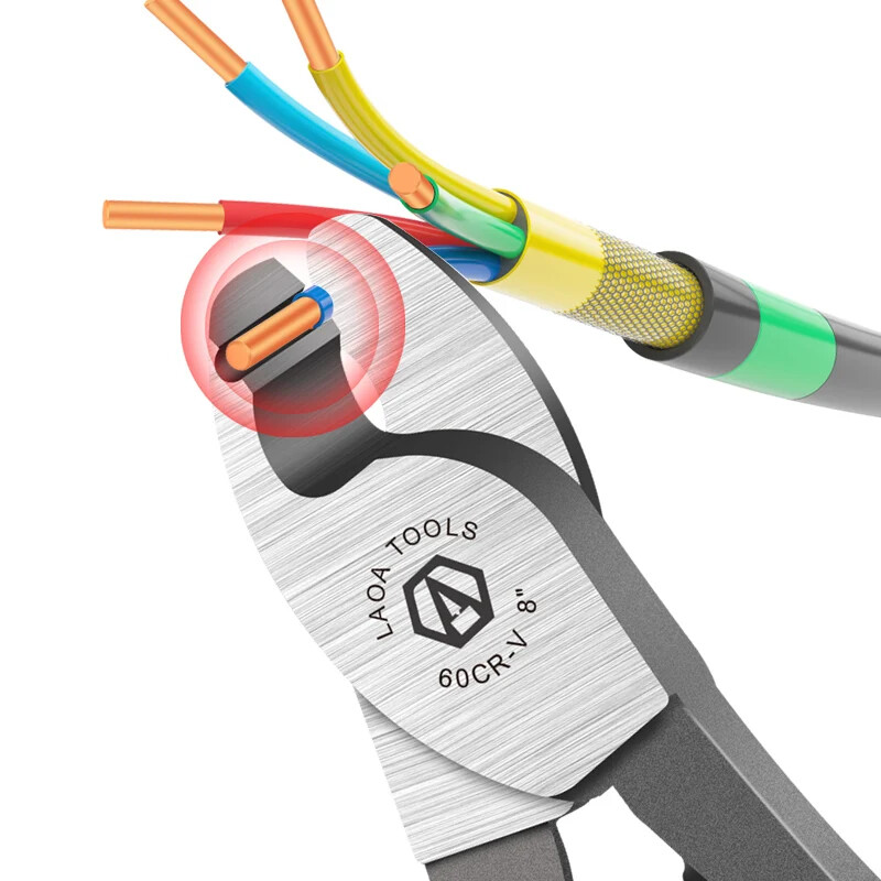 LAOA Rezač kabela CR-V Kliješta za rezanje vijaka Kombinacija skidača električnih žica Višenamjenski ručni alati Anti-Slip
