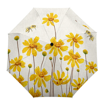 Vintage Herb Floral Texture Αυτόματη Ομπρέλα Ταξιδιωτική Πτυσσόμενη Ομπρέλα Φορητές Ομπρέλες Αντιανεμικές Ομπρέλες