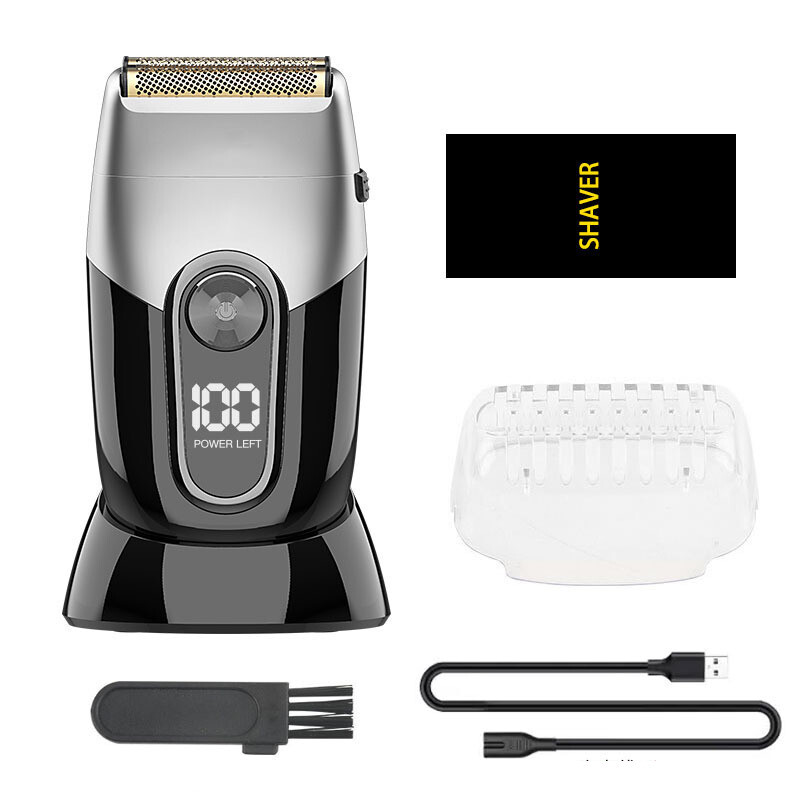 Nagykereskedelmi háztartási miniborotva, háromfejű elektromos dugattyús borotva Hordozható férfi többfunkciós borotva