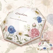 Tianbei floral τσάντα ομπρέλα πτυσσόμενη ομπρέλα ηλίου γυναικεία αντηλιακή προστασία UV σκιά πτυσσόμενη ομπρέλα διπλής χρήσης διάφανη ομπρέλα