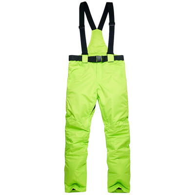 Νέο χειμωνιάτικο χοντρό ζεστό παντελόνι σκι Άνδρες Γυναίκες εραστές Αντιανεμικό αδιάβροχο παντελόνι τιράντες Snowboard Παντελόνι Plus Size