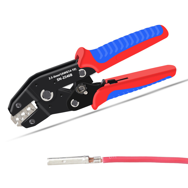 Krimpovacie kliešte na solárne fotovoltaické svorky MC4 SN-2546B (2,5/4/6 mm²) AWG14-10 Krimpovací nástroj na tesnenie konektorov solárnych panelov