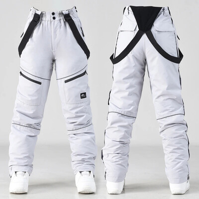 2024 Pantaloni de schi pentru bărbați pentru sport în aer liber, pantaloni de zăpadă pentru femei, pantaloni de zăpadă din bumbac de munte, pentru snowboard, salopete pentru femei, haine impermeabile