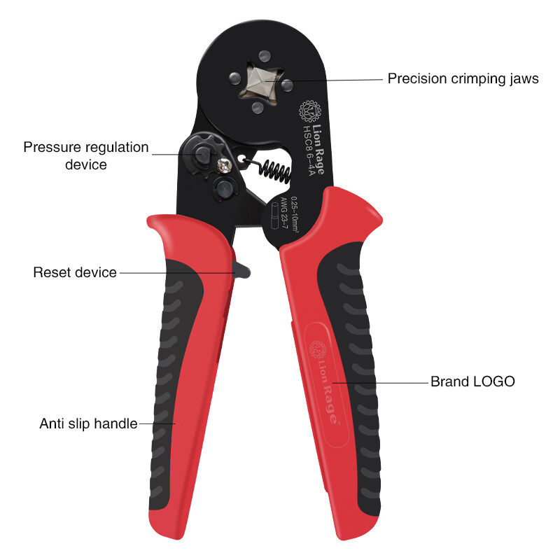 Clești de sertizare Manșoane cu manșoane Unelte pentru terminale tubulare HSC8 6-4 6-6 16-6 Sertzor de sârmă Seturi electrice de uz casnic 1200 buc Terminal