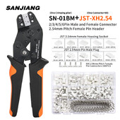 SN-01BM užspaudimo replių rinkinys AWG 28-20 reketavimo gniuždymo įrankis 2,54 mm dupont gnybtai 2,54 mm JST-XH jungtys gnybtų gnybtų rinkinys