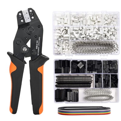 SN-01BM užspaudimo replių rinkinys AWG 28-20 reketavimo gniuždymo įrankis 2,54 mm dupont gnybtai 2,54 mm JST-XH jungtys gnybtų gnybtų rinkinys