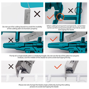 MJL M-1942 Model Nippers Ultra-Thin Single-Edged Gundam Model Building Tools για αρχάριους για επισκευή και επισκευή πλαστικών μοντέλων