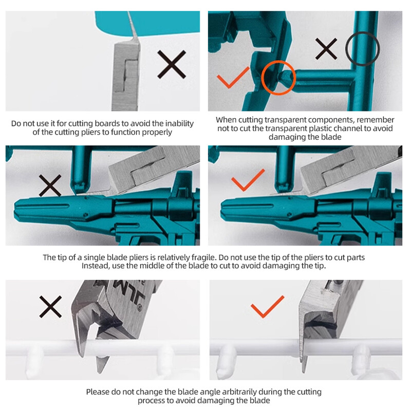MJL M-1942 modeļa knaibles Īpaši plānas Gundam modeļu veidošanas rīki iesācējiem plastmasas modeļu remontam un labošanai
