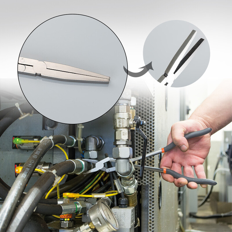 13 collu daudzfunkcionālas smailas knaibles Daudzsavienojumu gara roktura knaibles Oglekļa tērauda remonta instrumenti rūpniecībai