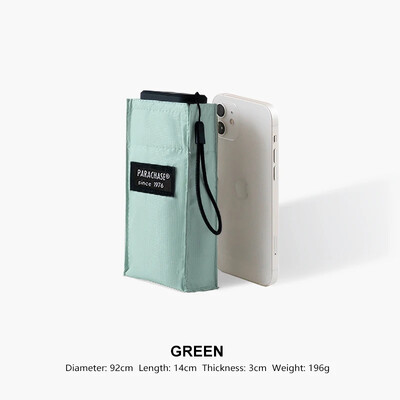 Parachase Mini Pocket Umbrella Rain Women Portable Travel Sun Umbrella Μικρή αντιανεμική ομπρέλα Anti UV Cute Umbrella UPF50+