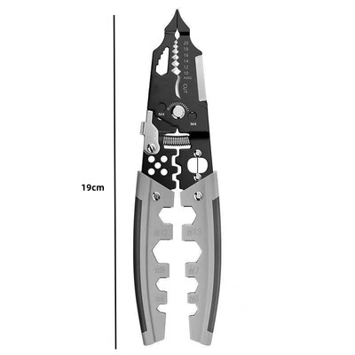 1 τεμ 28 σε 1 Πένσα απογύμνωσης καλωδίων πολλαπλών λειτουργιών Crimper Cable cutter Ηλεκτρολόγος απογύμνωση πένσα πτύχωσης Τερματικό εργαλείο χειρός