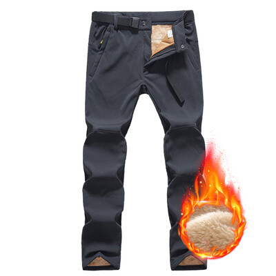 Ziemas slēpošanas bikses vīriešiem āra Augstas kvalitātes vēja necaurlaidīgas ūdensnecaurlaidīgas siltas sniega bikses āra vīriešiem snovborda pārgājienu bikses