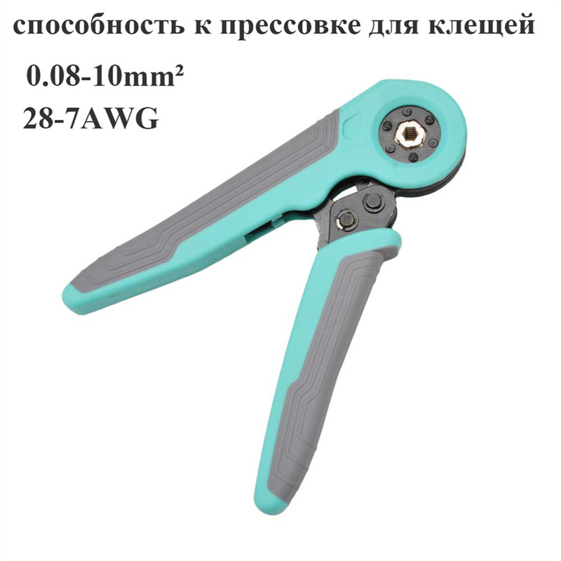 Clești de sertizare pentru terminale tubulare SO10-6 0,08-10mm² 28-7AWG Instrumente de sertizare Conector de sârmă Ferulă Instrument de clemă electrică de uz casnic