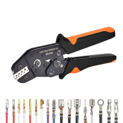 SN-01BM/2549/28B/48B/58B Πένσα πτύχωσης ακροδεκτών με καστάνια DuPont Ένθετο ακροδεκτών ελατηρίου Εργαλείο ανοιχτής κάννης