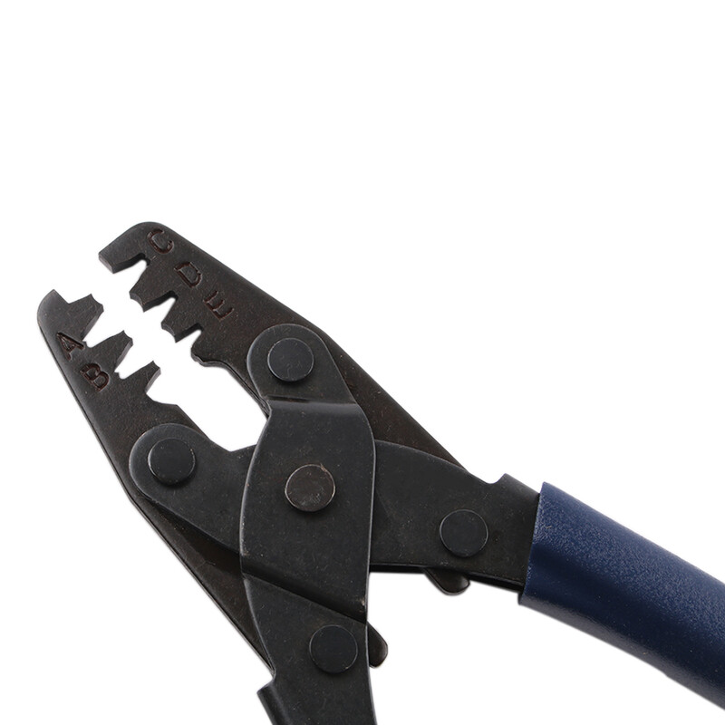 Automobiļu gofrētājknaibles vadu instalācijas spailes Gofrēšanas knaibles DR-1 atvērtai stobrai 10-22 AWG 1,25/2,0/2,45 mm2 gofrēšanas instrumentam