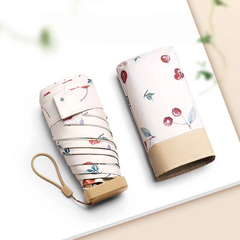 Plakans sešas reizes kabatas lietussargs saulessargs Krāsa Līme Saules aizsardzība Saules aizsardzība Lietussargs Lietussargs Sieviešu saliekamais lietussargs