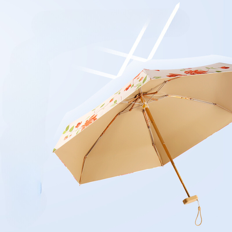 Plakans sešas reizes kabatas lietussargs saulessargs Krāsa Līme Saules aizsardzība Saules aizsardzība Lietussargs Lietussargs Sieviešu saliekamais lietussargs