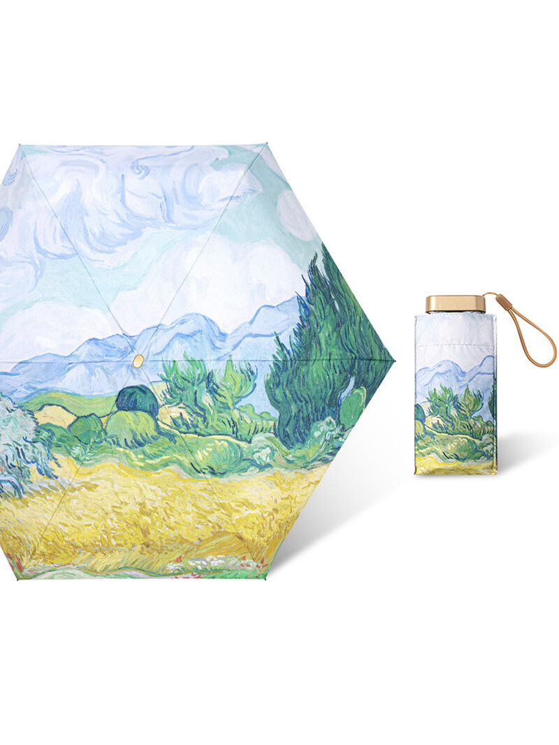 Μίνι ομπρέλα ηλίου Ομπρέλες βροχής Anti UV 6-αναδιπλούμενη ομπρέλα Φορητή ελαφριά γυναικεία ομπρέλα τσέπης για άντρες ομπρέλα για ταξίδια