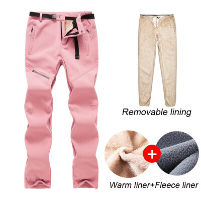 Slēpošanas bikses vīriešiem un sievietēm ziemas āra vēja necaurlaidīgs ūdensizturīgs snovborda snovborda vilnas bikses biezas siltas bikses pārgājienu bikses