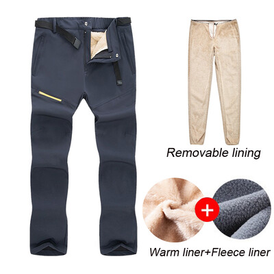 Slēpošanas bikses vīriešiem un sievietēm ziemas āra vēja necaurlaidīgs ūdensizturīgs snovborda snovborda vilnas bikses biezas siltas bikses pārgājienu bikses