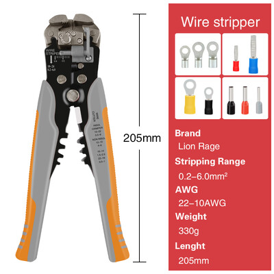 Εργαλεία απογυμνωτή καλωδίων Πένσα πολυεργαλείων Αυτόματη απογύμνωση κοπτικού καλωδίου σύρμα πτύχωσης Ηλεκτρολόγος Εργαλεία επισκευής