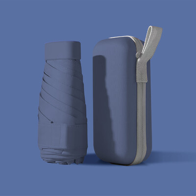 Μίνι συμπαγής ομπρέλα τσέπης για γυναίκες ελαφριά 5 πτυσσόμενη αντηλιακή προστασία από τον ήλιο και τη βροχή Μικρή τσάντα για κάρτες Ομπρέλες Paraguas Mujer