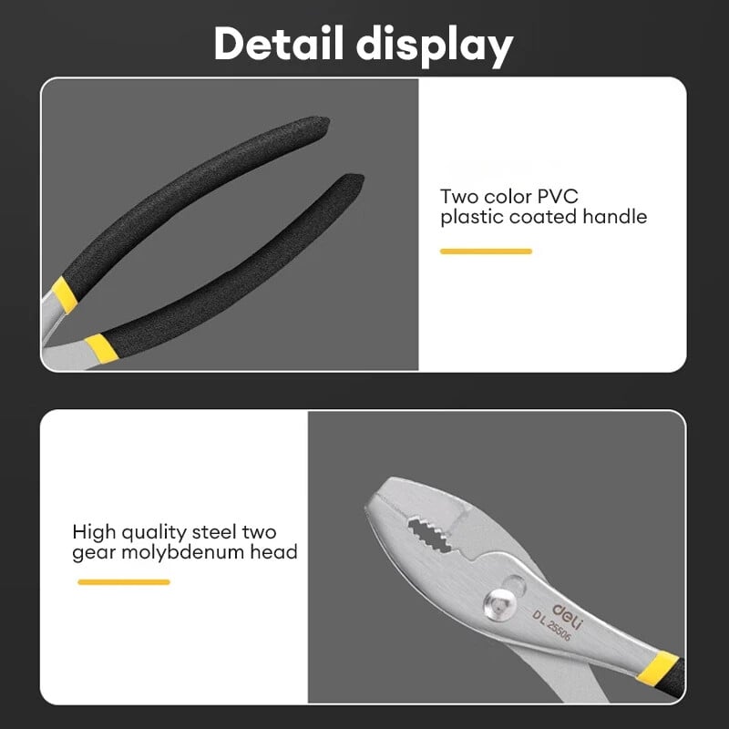 Clește pentru îmbinare cu alunecare de 6/8/10 inci Instrumente industriale multifuncționale Clește pentru coadă de pește Clește portabil reglabil pentru muncitori