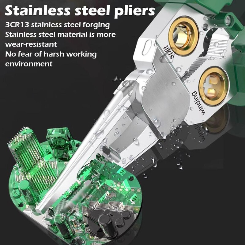 8/7 ühes traadi eemaldamise tangid Multifunktsionaalsed elektrik Kaabli eemaldaja Lõikamine Lõikamine Remont Käsitööriistad Tangid